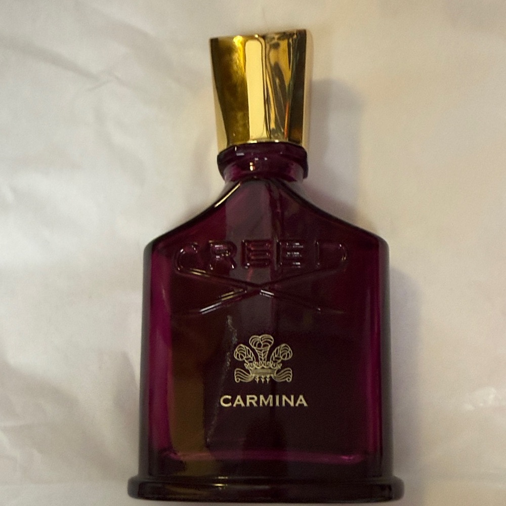 Creed Carmina Perfume EMPTY Bottle - Gold and Purple